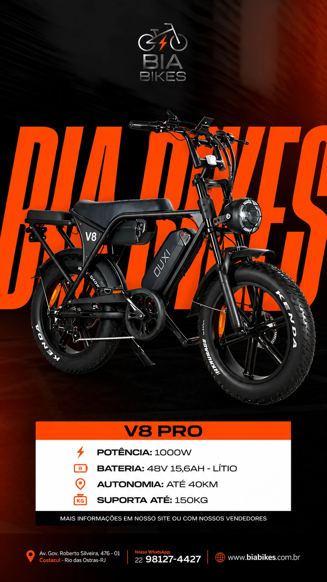 Bia Bikes V8 Pro